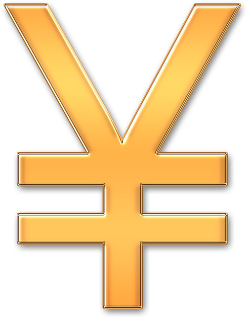 Gold Yen Symbol 